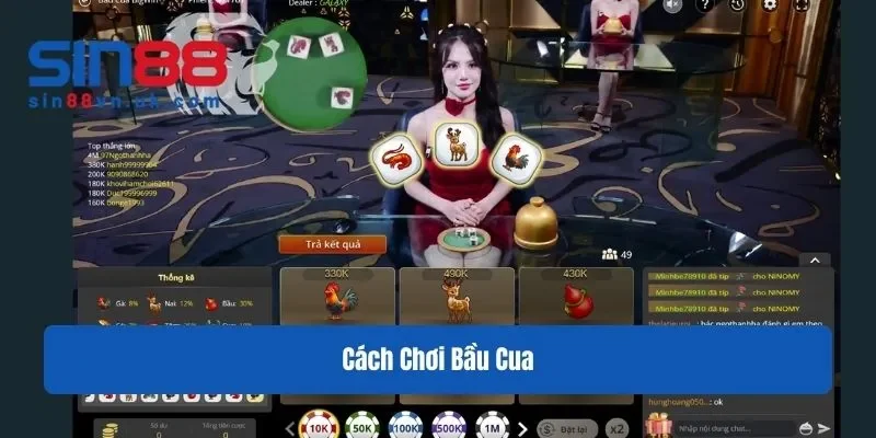 Cách chơi bầu cua