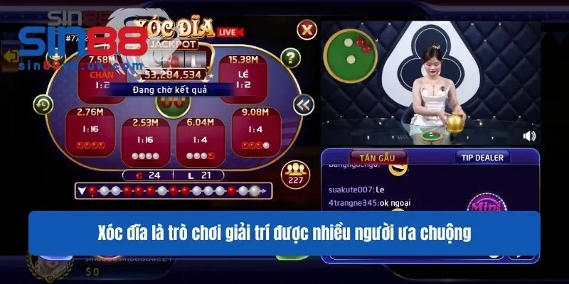 Xóc đĩa là trò chơi giải trí được nhiều người ưa chuộng Xóc đĩa là trò chơi giải trí được nhiều người ưa chuộng