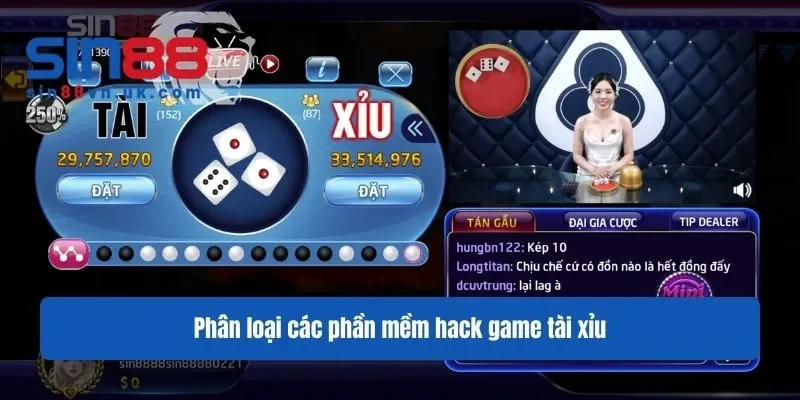 Phân loại các phần mềm hack game tài xỉu Phân loại các phần mềm hack game tài xỉu